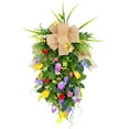 thumbnail image 2 of Chmadoxn Garlands Tulips Hanging Tree Wreath Simulation Flower Romantic Wedding Scene Decoration Showcase Window Decorations a wreath, 2 of 3