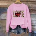 thumbnail image 1 of Meichang Sweatshirts à Col Rond pour Femmes, Sweatshirts de la Saint-Valentin, Imprimé Cœur d'Amour, Pull à Manches Longues, Décontracté, 1 of 4