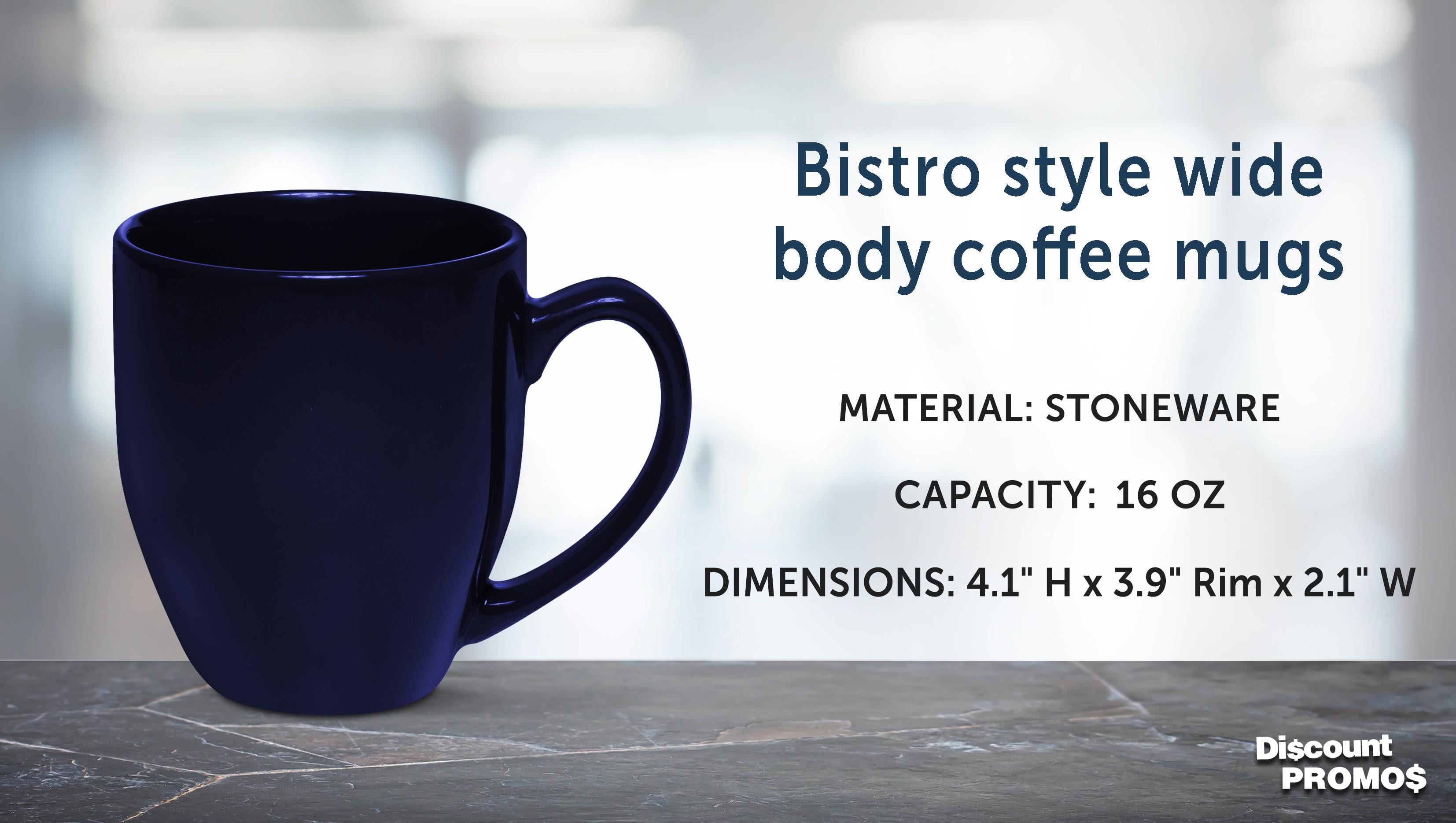 Large Coffee Cups 16 oz. Set of 10, Bulk Pack - Perfect for Tea, Espresso, Cappuccino, Hot Cocoa - Blue