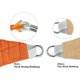 thumbnail image 4 of Toldo triangular tipo vela de sombra, 3 m x 3 m x 3 m, parasol de poliéster virgen puro con estabilización UV de estándar comercial, velas de sombra con bloqueo UV para patios, cocheras y patios, 4 of 5