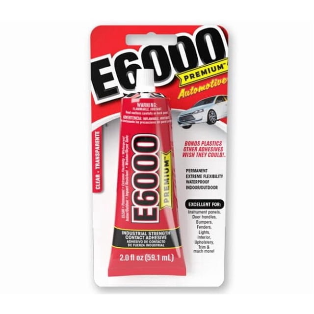 Adhesivo E6000 Premium Automotriz 59.1 mL para materiales de reparación