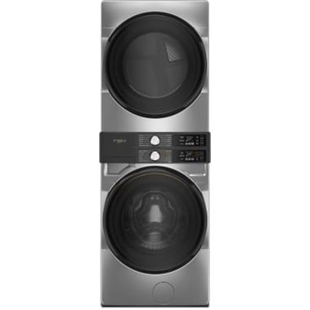 Whirlpool Smart Front Load Laundry Tower 4.5 Cu. Ft. Washer and 7.4 Cu. Ft. Electric Dryer with UV Clean Technology.