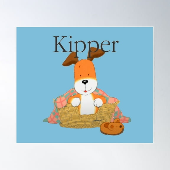 Kipper The Dog - Retro Children's TV Poster, 12x18 UNFRAMED
