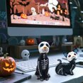 thumbnail image 5 of DVKOVI Halloween Dog Statue Sugar Skulls Animal Statue Resin Crafts Skeleton Sculpture for Home Desk Decorations A One Size, 5 of 9
