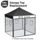 thumbnail image 2 of InstaHibit 10x10 Ft Replacement Canopy Top Kit 4 Mesh Sidewalls Yard Tradeshow, 2 of 11