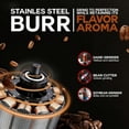 thumbnail image 3 of Portable Electric Burr Coffee Grinder with Visual Bean Hopper, Adjustable Grind Settings, Auto-Stop Function, Quiet for Home Travel Outdoor, 3 of 8