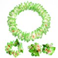 thumbnail image 1 of Conjunto de 80 piezas de collar hawaiano engrosado con encriptación de flores para fiesta de Kaifeng, anillo para la cabeza, pulsera, disfraz para actuación en el escenario, 1 of 3
