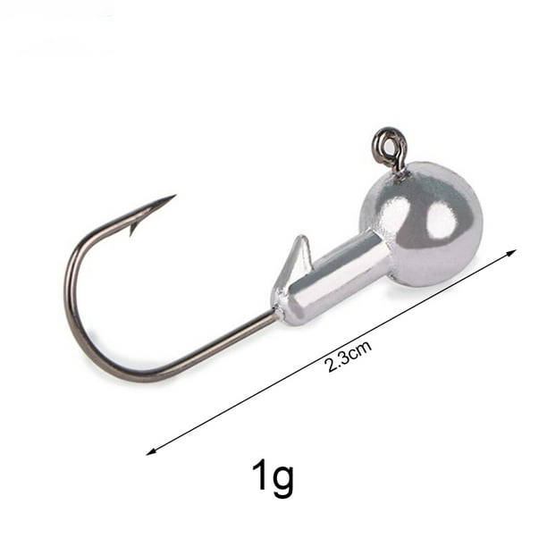Vingtank Fishing Hooks Lead Jig Head lead head hooks for fishing Hook 1g/  1.8g/ 2.5g/ 3.5g/ 5g/ 7g/ 10g/ 14g/ 20g Fishing Tackle For Soft Bait Lure  Accessories 