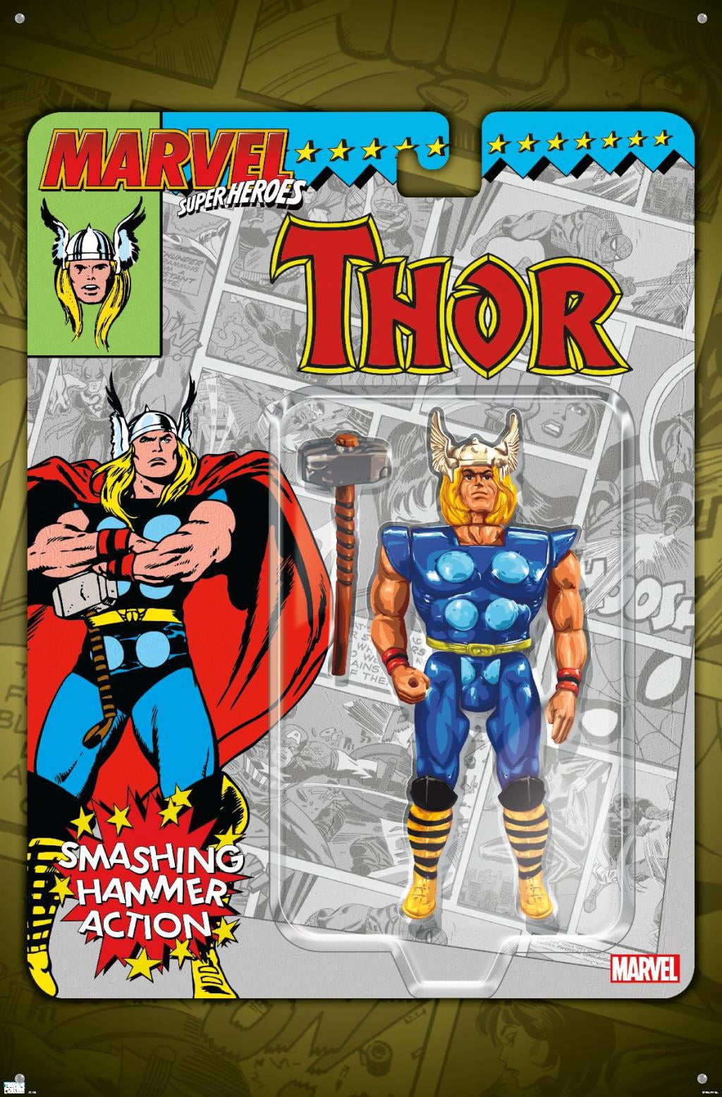 Marvel Toy Vault - Thor Wall Poster with Pushpins, 22.375" x 34"