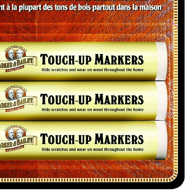 Parker and Bailey Furniture Touch-up Markers 3 Wood Tones Brown Color, 2  Pack