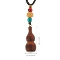 thumbnail image 2 of GOOHOCHY Gourd Necklace Lucky Bead Pendant Necklace For Women Men Boho Handmade Tibetan Buddhism Sweater Chain Necklace Feng Shui Jewelry Good Luck Present, 2 of 8