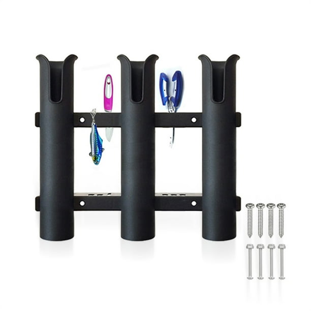 Electronicheart Fishing Rod Holder Lure Casting Pole Support Side-Mount Horizontal Link Tubes Stands Setting Bracket Storage Equipment Boats Accessori