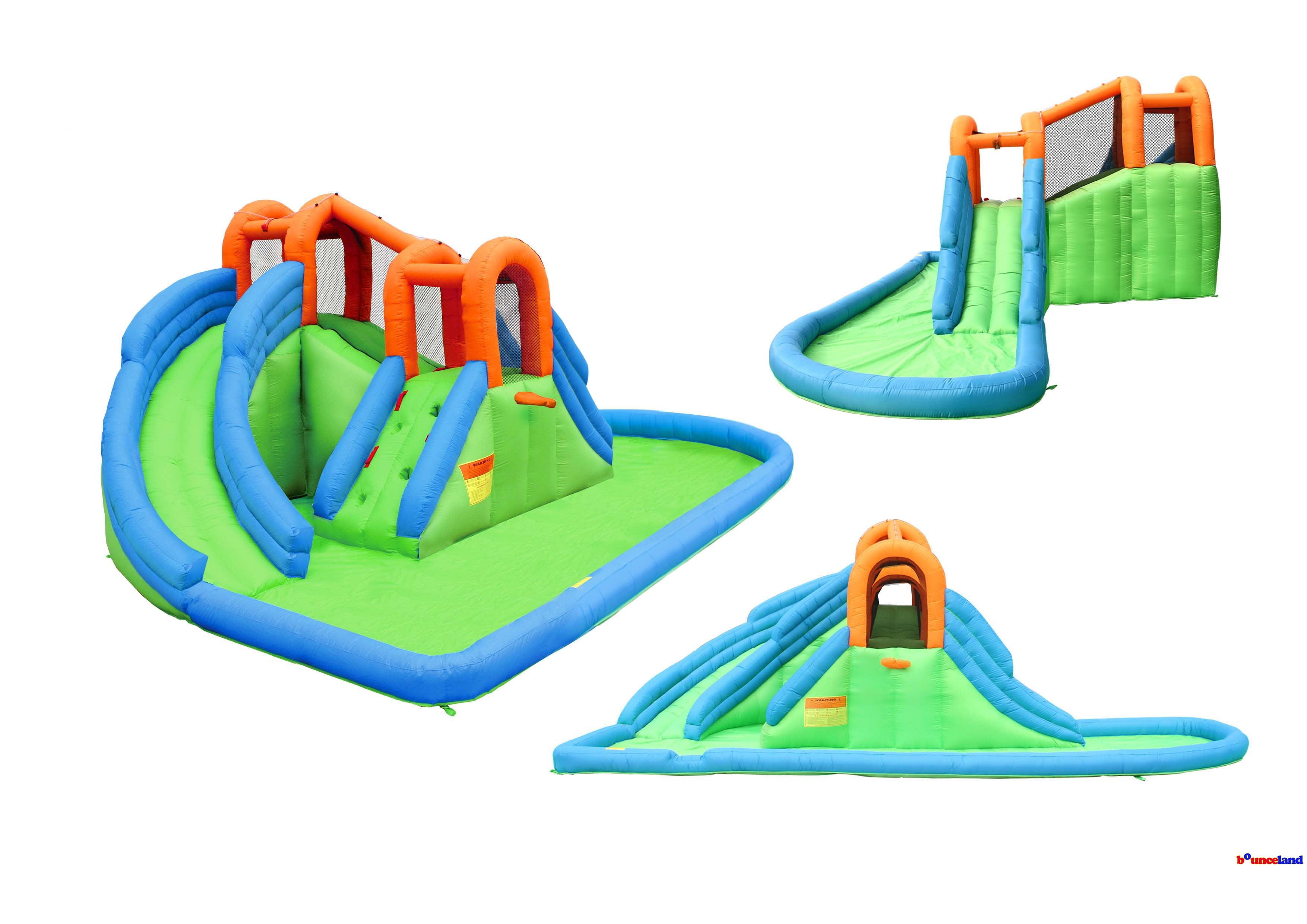 Bounceland New Island Water Park with basketball hoop/pool