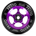 thumbnail image 1 of PROTO Slider Scooter Wheels with BUFF Core Technology and Pre-Installed Bearings - Black and Purple, 1 of 1