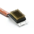 thumbnail image 6 of Outset Rosewood 19-Inch Stainless Steel Grill Brush With Scraper And Brass Bristles, 6 of 10