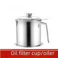 thumbnail image 1 of Olla de aceite de acero inoxidable 304, tanque de almacenamiento de aceite doméstico con pantalla de filtro, botella de aceite con tapa, tanque de aceite con filtro de cocina, olla con filtro de, 1 of 4