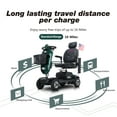thumbnail image 5 of Metro Mobility Emerald Adjustable Collapsible 4-Wheel Mobility Scooter, Green, 5 of 8