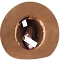 thumbnail image 4 of Women Fashion Wool Felt Fedora Hat Winter Cap with Metal Tube Belt, 4 of 13