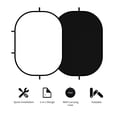 thumbnail image 2 of Fondo Selens Blanco y Negro 150x100 cm Plegable con Bolsa, 2 of 7