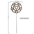 thumbnail image 3 of Vivaterra Chakra Symbol Garden Stake (Confidence) Metal 11" Diameter 17"H, 3 of 5