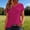 Hot Pink, variant on Women's Short Sleeve Mesh Base Layer Top in Assorted Colors for Active Wear