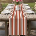 thumbnail image 5 of Table Runners 72 Inches Long Dress Scarves, Burnt Orange Brown Striped Farmhouse Kitchen/Dining Table Decor Table Runner, Coffee Tablerunners, Modern Farmhouse Vertical Stripes 13x72 Inch, 5 of 6