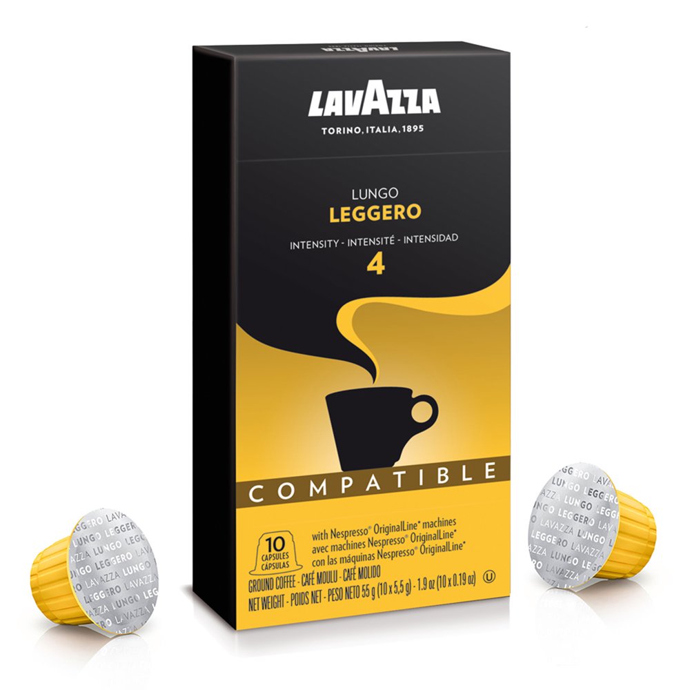 Lavazza Leggero Nespresso Coffee Capsules, 10 Count