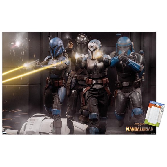 Star Wars: The Mandalorian Season 2 - Battle Group Wall Poster, 22.375" x 34"