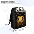 thumbnail image 6 of Bendy and The Ink Machine Backpacks Bookbag Casual Daypack Backpacks for Travel Camping Hiking, 6 of 6