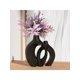 thumbnail image 5 of Ceramic Vase Set Of 2, Round Modern Vase For Nordic Minimalist Book Style Shelf Decor, Donut Boho Aesthetic Vases For Trendy Home Living Room Entryway, 5 of 5