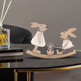 thumbnail image 4 of EUDIDV Easter Decor,Home Decoration Door Wall Hanging Easter Decorations Painted Wooden Crafts,Easter Figurines, 4 of 7