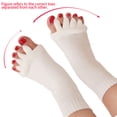 thumbnail image 2 of Greeniant 1 Pair 5 Toe Socks Overlapping Color Comfortable Breathable Dressing Solid Separation Relaxing Hosiery Type3 NO3 Greeniant FS11800-11, 2 of 6