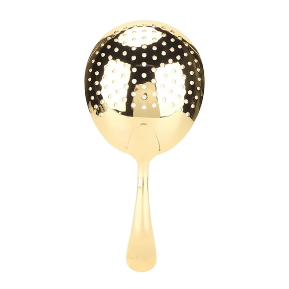 Strainer, Strainer Spoon No Rusting Fast Strain Ergonomic Handle For Bar Tools For Bartender Gold Plating