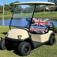 thumbnail image 2 of Binienty Union Jack Golf Cart Seat Dust Cover for Bench and Backrest 2 Piece Universal Golf Car Seat Cushion Cover, Suitable for All Weather, 2 of 8