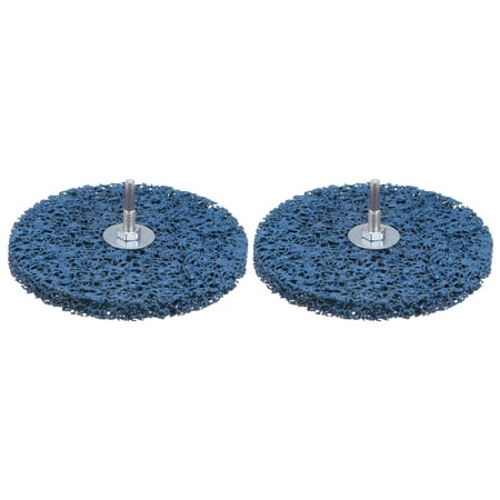 

Uxcell 2pack Strip Wheel Stripping Wheels 6 x1/2 x1/4 Shaft for Angle Grinder Blue