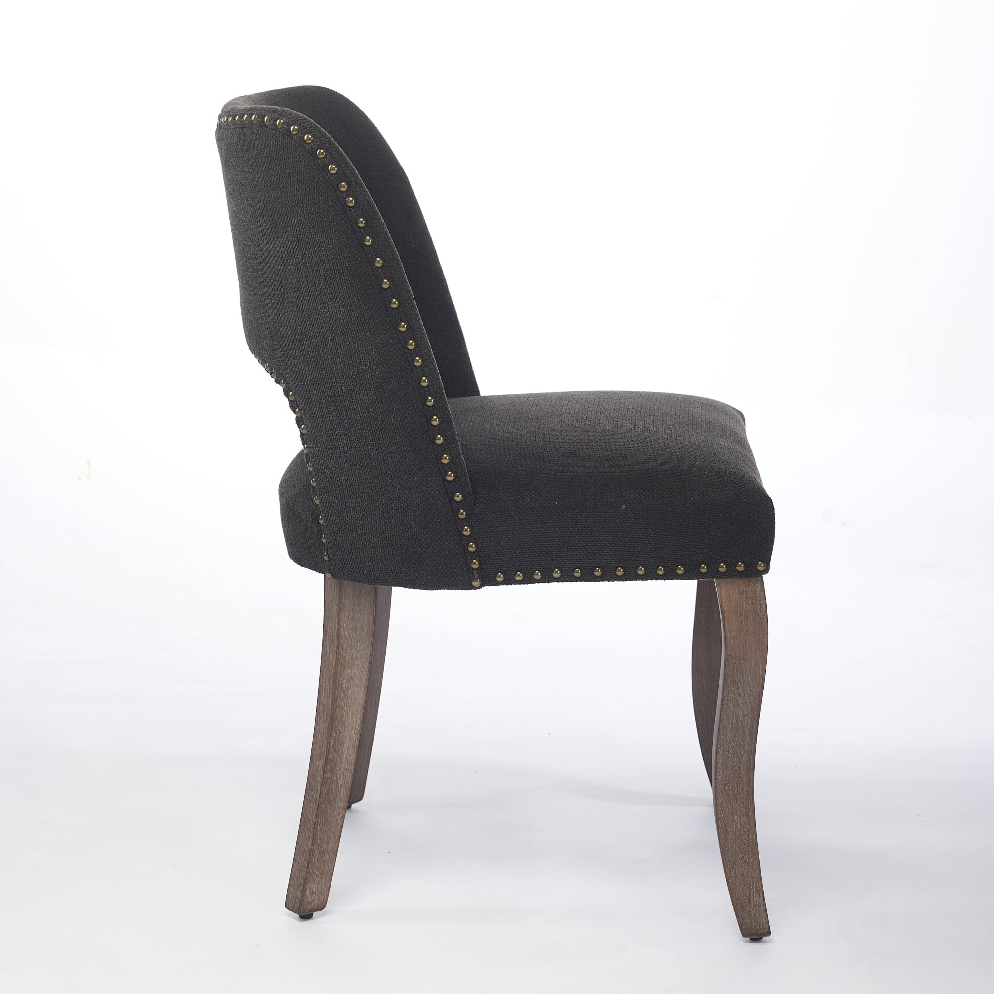 Set of 6 Wood Dining Chairs with Fabric Upholstered Back and Seat Modern Accent Side Chair w/Wood Legs for Living Room/Dining Room/Bedroom/Restaurant
