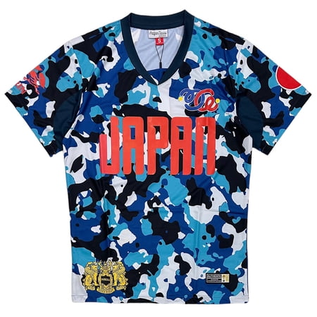 Japan International Team Men's 1990 Retro Soccer Jersey by Headgear Classics (X-Small, Blue)