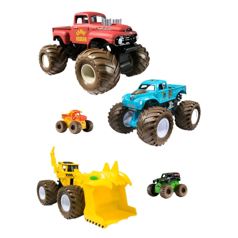 Monster Jam, Country Jams 5 Pack, Grave Digger 1:24, Mini Vehicles
