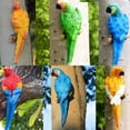 thumbnail image 2 of Grandest Birch Simulation Parrot Bird Sculpture&nbsp;Resin Craft Wall Hanging Garden Decoration Simulation Hanging Hole Garden Decor Pa, 2 of 8