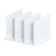 thumbnail image 1 of Divisores de estantes, divisores de estantes de armario de plástico para ropa y separadores de bolsos, Rejilla blanca 4, 1 of 9