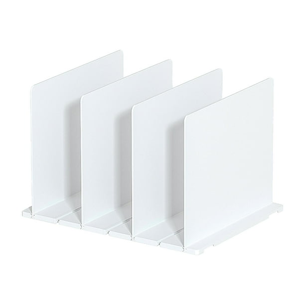 Divisores de estantes, divisores de estantes de armario para ropa, bolsos, separadores, ajustables Rejilla blanca 4
