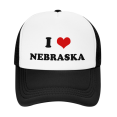 thumbnail image 2 of I Heart Nebraska US States Love Funny Trucker Hat Mesh Cap Unisex, 2 of 5