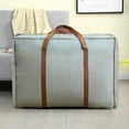 thumbnail image 5 of Large Storage Bags,Foldable Travel Bag,Large Sports Bag,Extra Large Moving Bags with Zips for Moving House Storage Clothes Bedding Comforter Quilt Blankets Waterproof Jumbo Storage Bags Moving Totes, 5 of 7