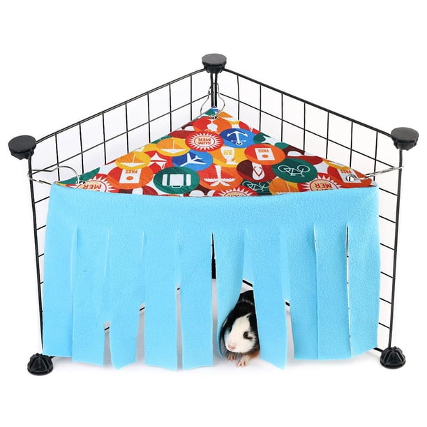 Animal Hideout Corner Fleece Hideaway Hamaca Y Cama Para Dormir Para Hurones Chinchillas Mascotas Pequeñas Scienceny PT002429-01