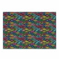 thumbnail image 1 of Southwestern Cutting Board, Patchwork Style Pattern in Hand Drawn Style and Patterns Boho Hippie, Decorative Tempered Glass Cutting and Serving Board, Small Size, Multicolor, by Ambesonne, 1 of 1