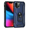 thumbnail image 2 of iPhone XR Case, Ring Holder Kickstand Full Body Shockproof Magnetic Car Mount Hybrid Rugged Protective Phone Cover, Blue, 2 of 8