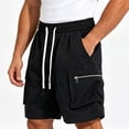thumbnail image 4 of Luvrsol Men’s Big & Tall Functional Cargo Shorts Firm Fabric Casual Street Work Daily Basic Shorts M-4XL, 4 of 4