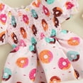 thumbnail image 5 of Okbabeha Baby Girl Summer Clothes Puff Sleeve Ruched  one-piece  Smocked Romper Dress Tutu Tulle Skirt Bodysuit with Headband Set, 5 of 7