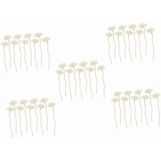 VOSAREA 45pcs Aromatherapy Diffuser Sticks Elegant Household Fragrance Reeds for Home Decor Control Scent