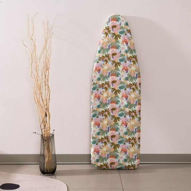 Bgsha Ironing Board Cover Replacement Iron Board Cover Super Extra Wide Large Drawstring Ironing Board Cover Heavy Duty Padding Cover Elastic Strap Fixing Board Cover 57*18 inch